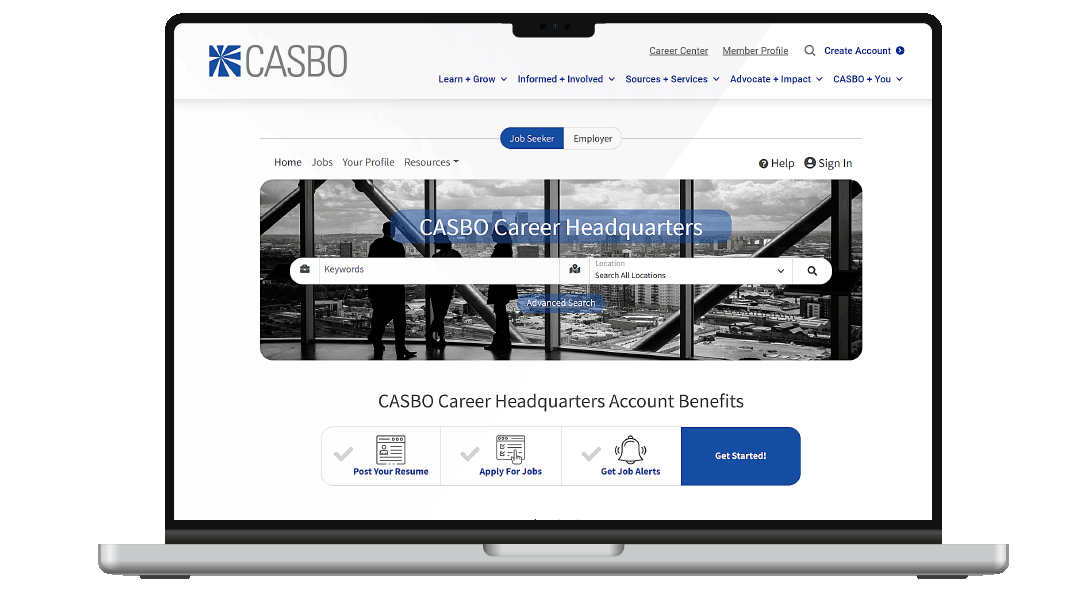 CASBO Career HQs graphic