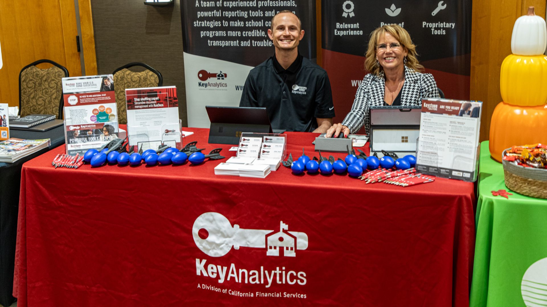 KeyAnalytics Sacramento Fall Event Sponsorship Table